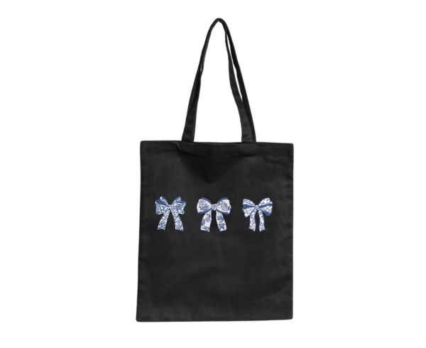 Charming Bows Embroidered Tote Bag