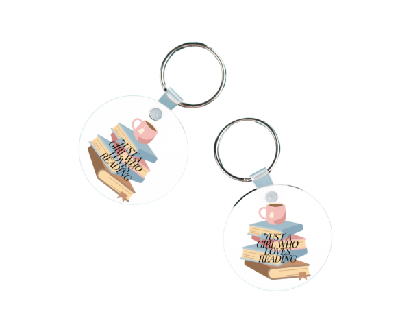 Book & Tea Lover Keychain