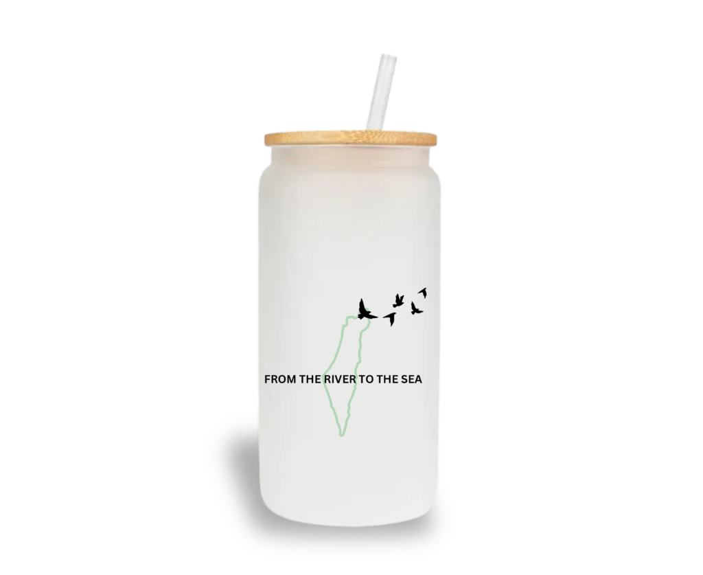 River to Sea Palestine Glass Cup