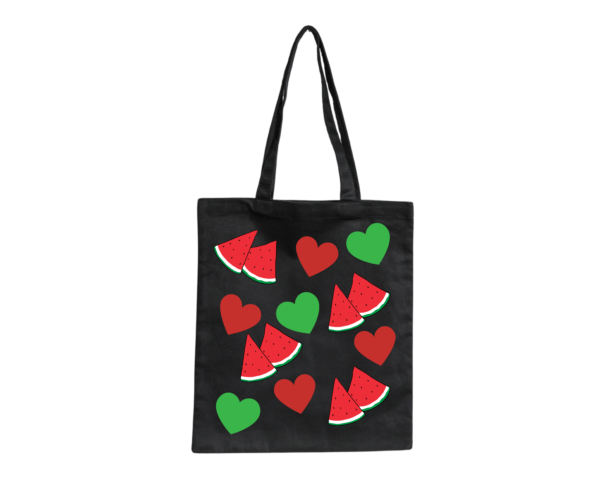 Watermelon Hearts Palestine Tote