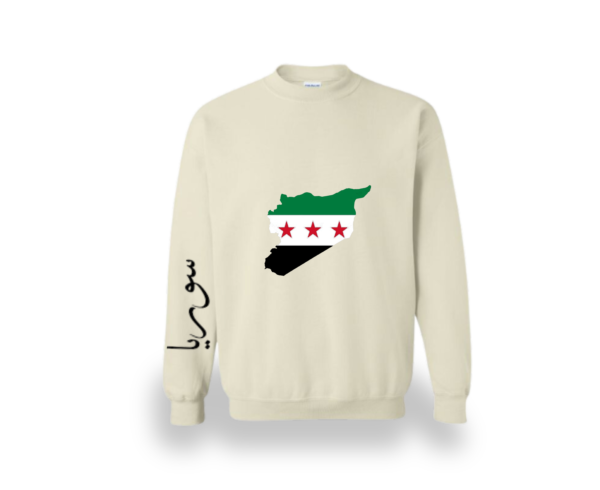 Syria Flag Map Crewneck - Image 2