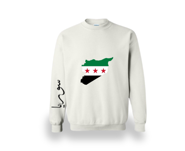 Syria Flag Map Crewneck - Image 3