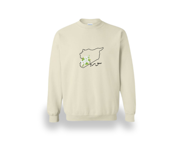 Syria Map & Jasmine Crewneck - Image 2