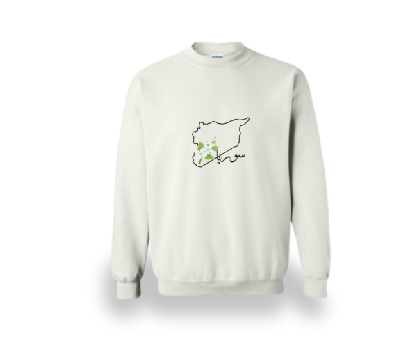 Syria Map & Jasmine Crewneck - Image 3