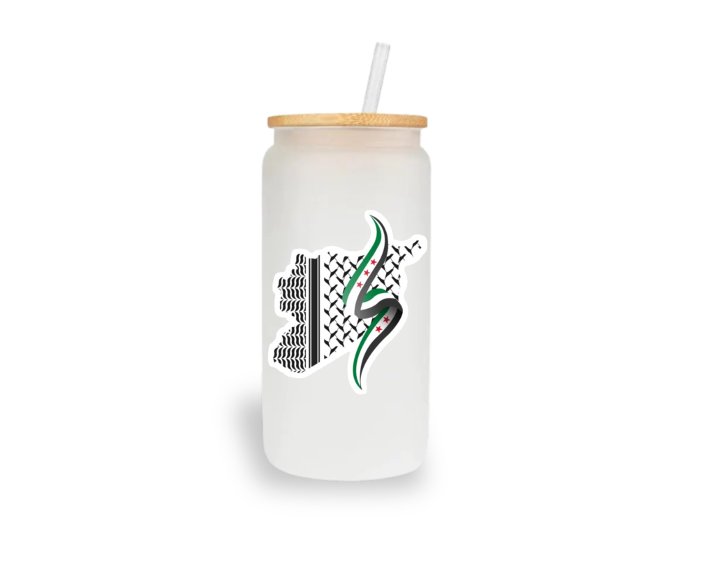 Syria Pride Glass Cup