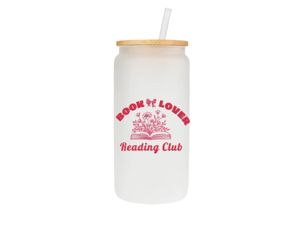 Book Lover Glass Cup